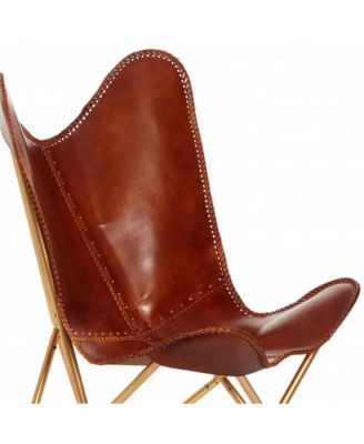 Leather Butterfly Chair – Vintage-Inspired Accent Seating
