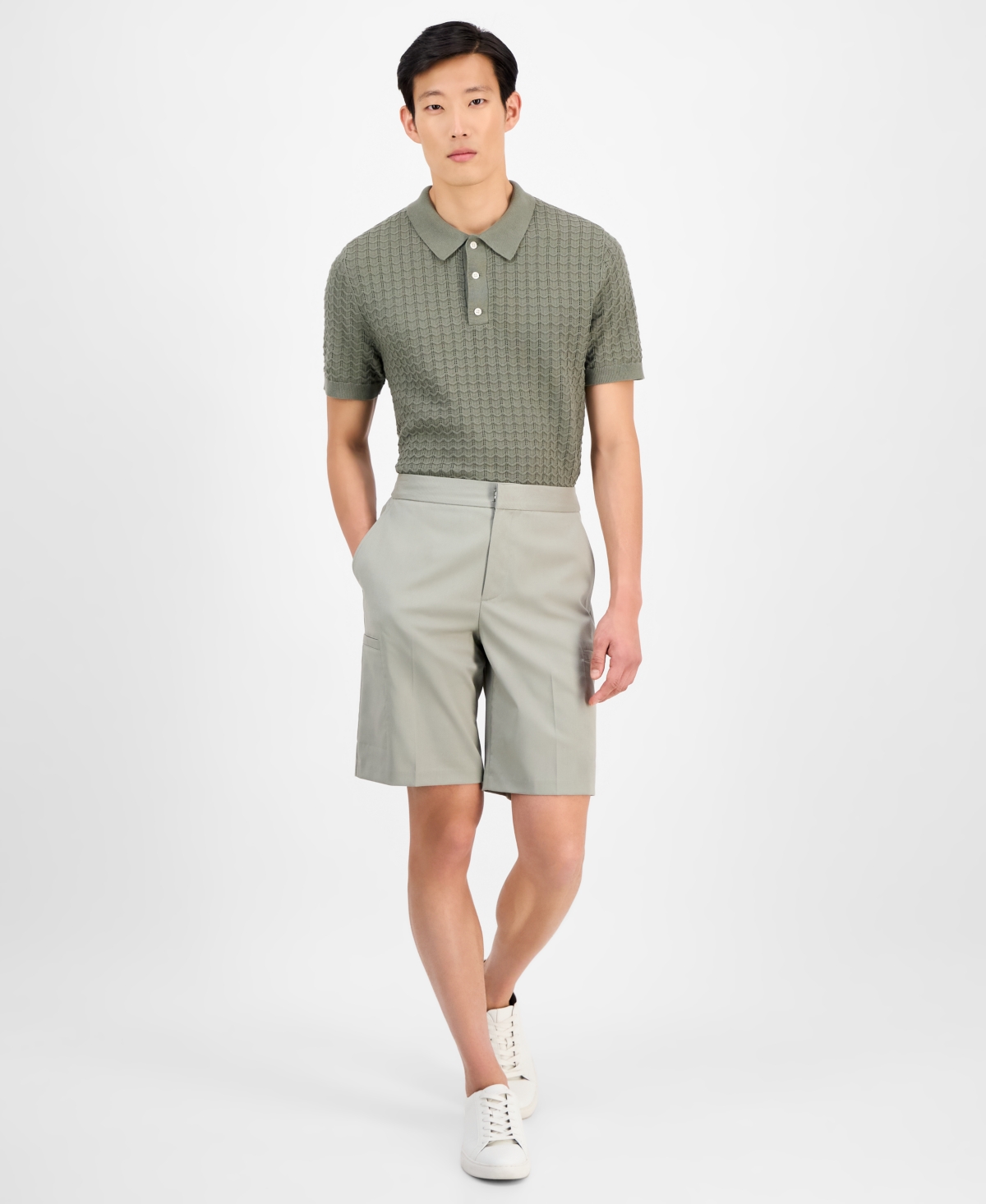 Men's Relaxed-Fit Bermuda Shorts, Exclusively at Macy's - Neo Navy