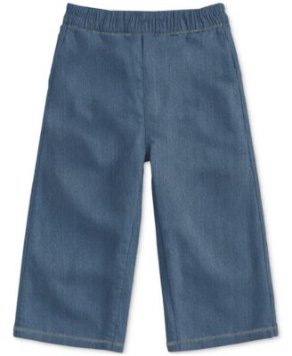 Baby Girls Cotton Minnie Mouse Gauze Top & Denim Pants, 2 Piece Set