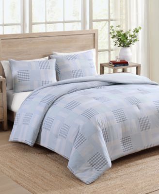 Hamptons Patchwork Cotton Duvet Cover Set