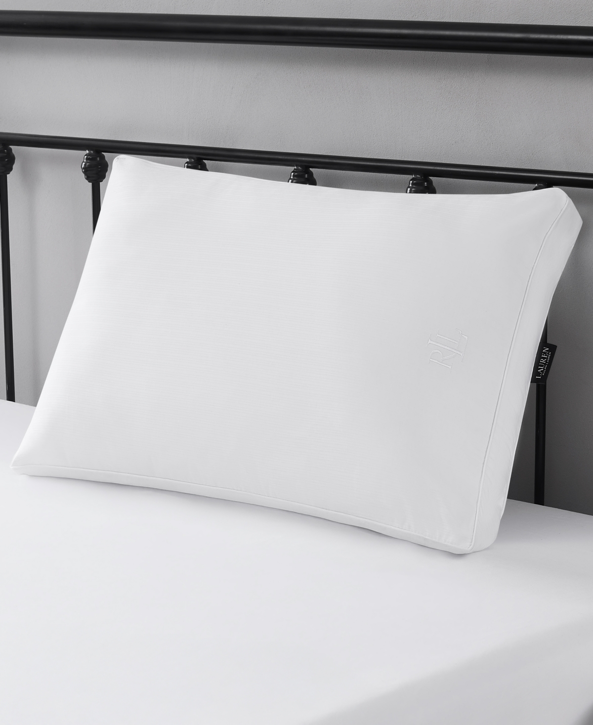 Ralph Lauren Greatloft Never Flat Foam Core Extra-firm Density Down-alternative Pillow, Standard/queen In White