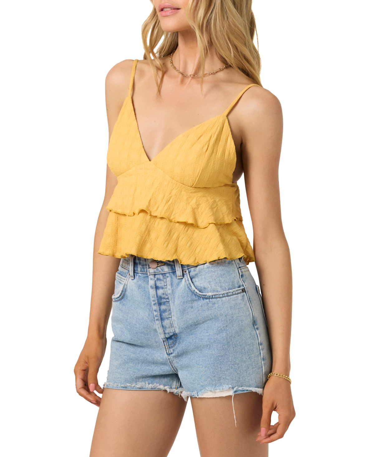 Shop O'neill Juniors' Chloey Sleeveless Flowy Tank Top