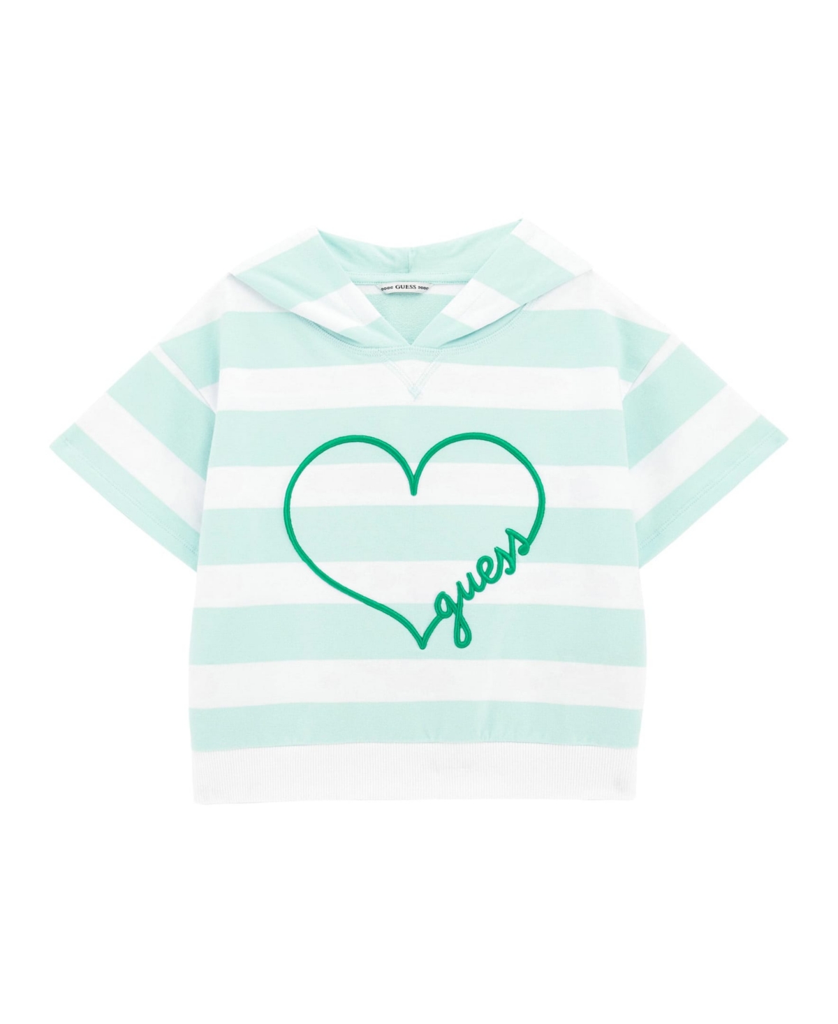 Guess Big Girls Hooded Short Sleeve Active Top