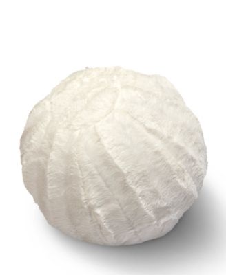 Ultra Soft Ball Decorative Pillow, 10" x 10"