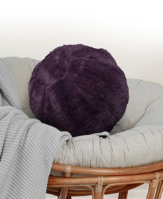 Ultra Soft Ball Decorative Pillow, 10" x 10"