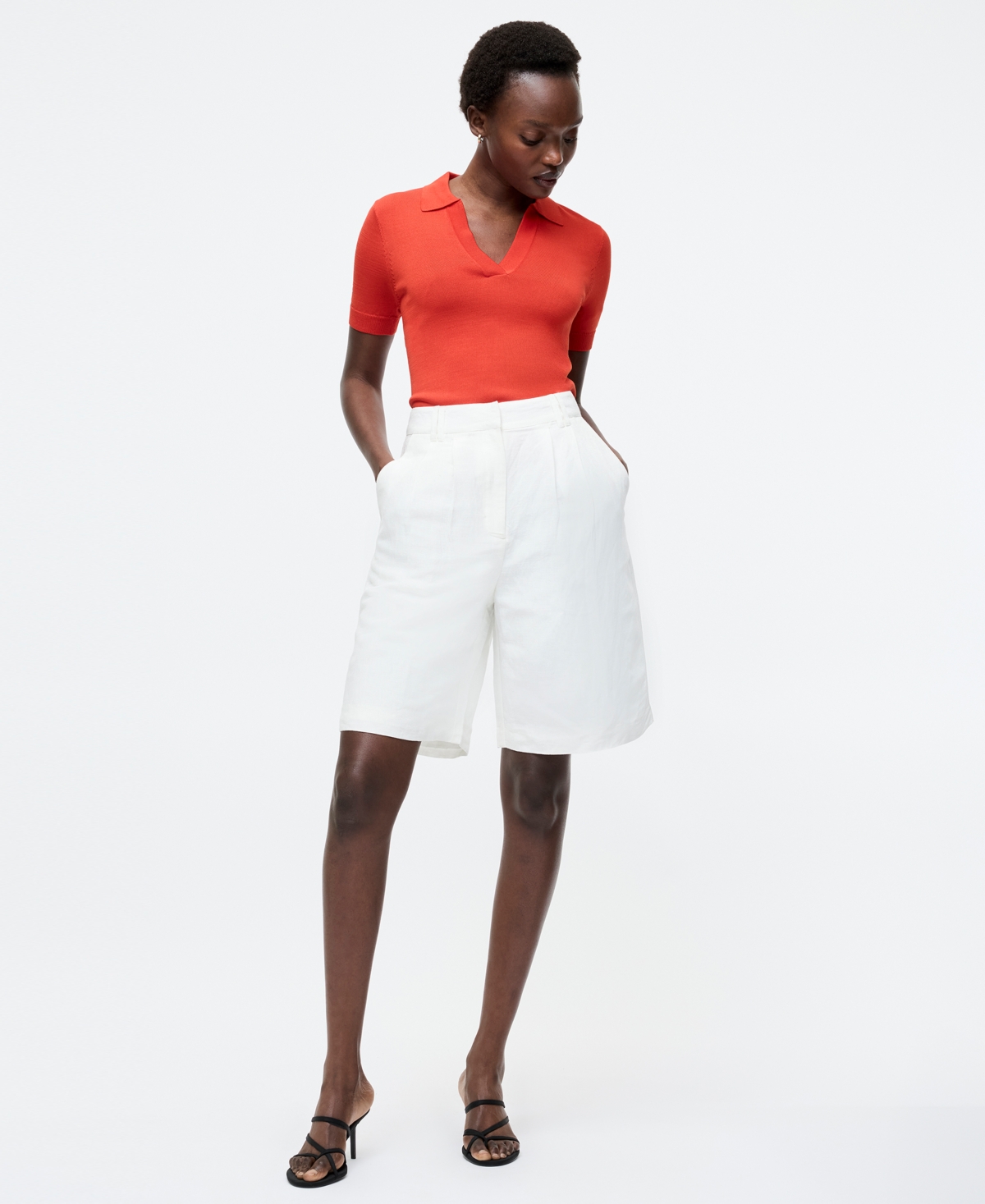 Women's Sergio Short-Sleeve Polo Top - Miami Orange