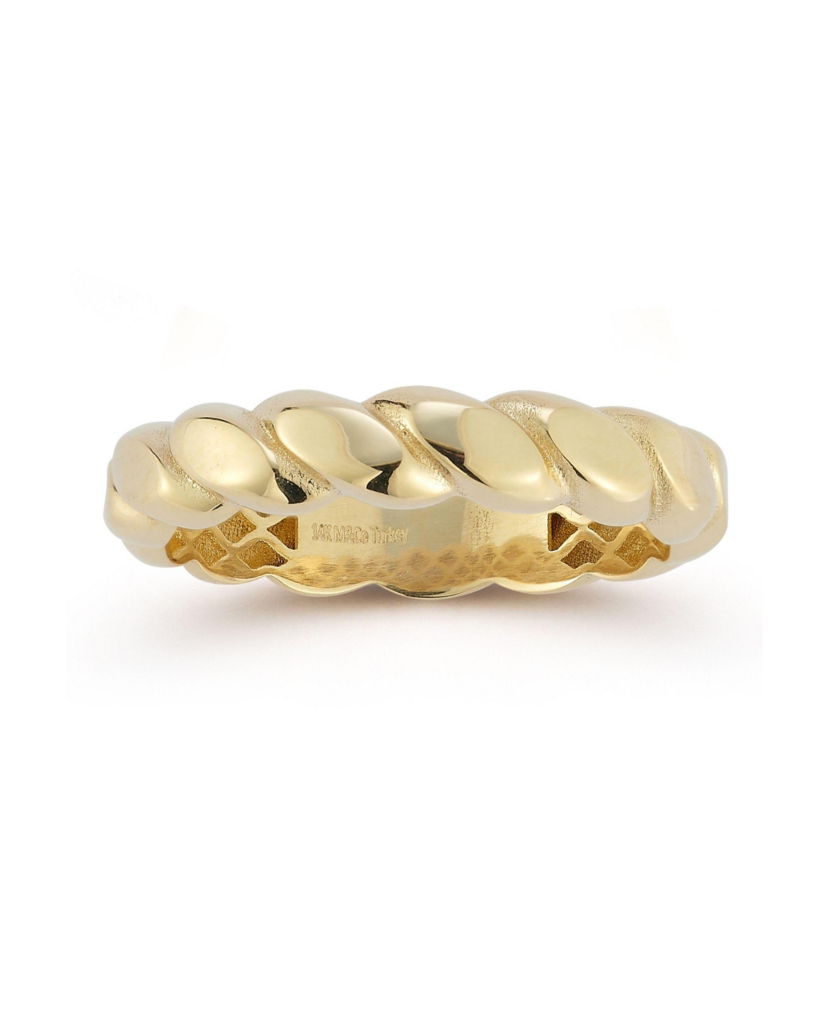 14K Gold Braided Band Ring - 14k gold