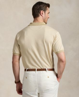 Men's Big & Tall Houndstooth Jersey Polo Shirt