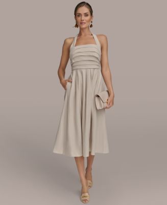 【Donna Karan New York】Tie-Back Midi Dress Donna Karan New York Women's Tie-Back Midi Dress - Macy's