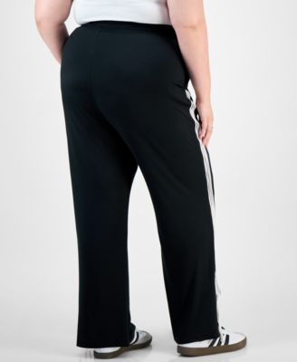 Trendy Plus Split-Hem Bow Tie Track Pants