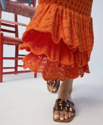 Women's Eleny Embellished Slide Flat Sandals