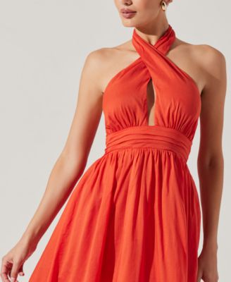 Women's Kalia Halter Keyhole Dress
