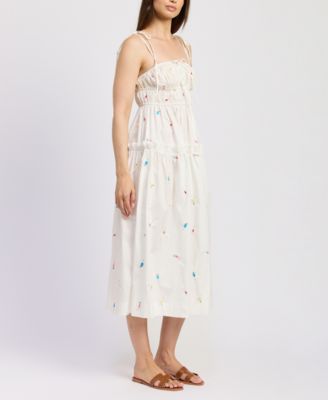 Women's Nellie Cotton Shirred Midi Dress