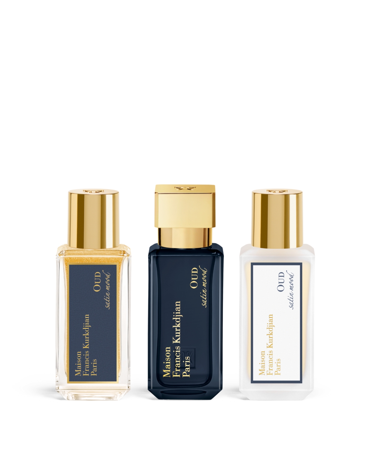 Maison Francis Kurkdjian 3-pc. Oud Satin Mood Eau De Parfum Ritual Gift Set In Transparent