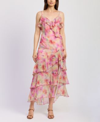 En Saison - Women's Amari Ruffle-Trim Maxi Dress