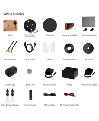 RT83 Turntable, PA10 Preamp, Ai81 Floorstanding Speakers, Ortofon 2M Red Cartridge, 150W Class D Amp, Bluetooth