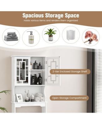 Bathroom Over The Toilet Space Saver Storage Cabinet Organizer Shelf