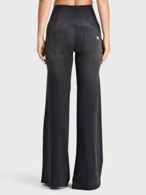 Women's High-Rise Sculpting Palazzo Flare Jeans