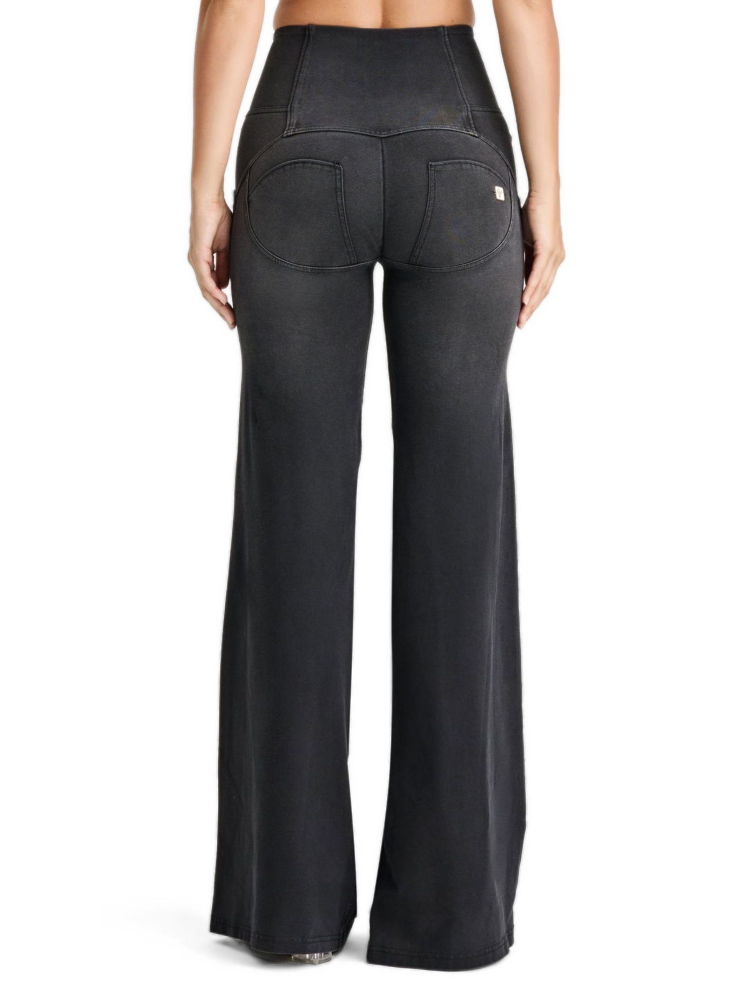 Women's High-Rise Sculpting Palazzo Flare Jeans