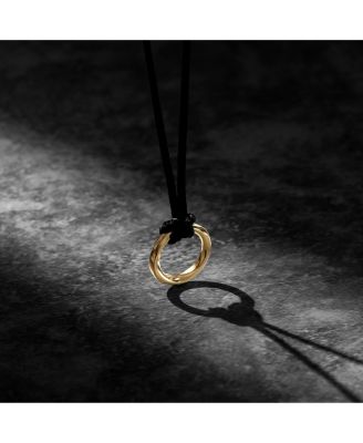 Men's Kairos Gold Amulet Pendant Necklace – 22" Cord