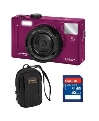 Minolta MND25 Digital Camera, 48 MP Autofocus, 4K Ultra HD Camera with ...