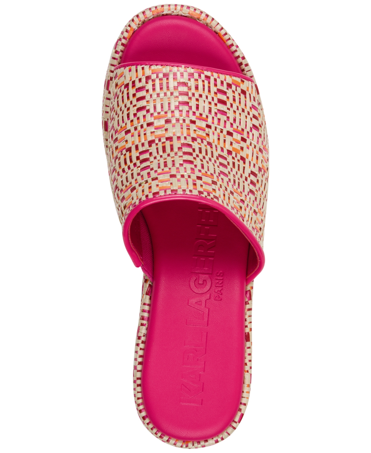 Karl Lagerfeld Women's Calvina Slide Wedge Sandals In Pink