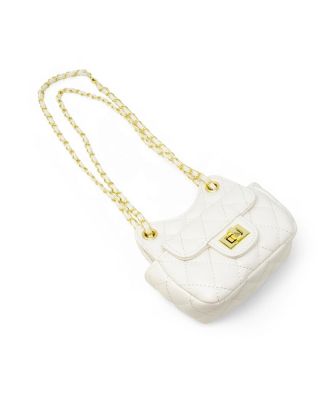 Girls Tiny Quilted Treasure Purse, Pink