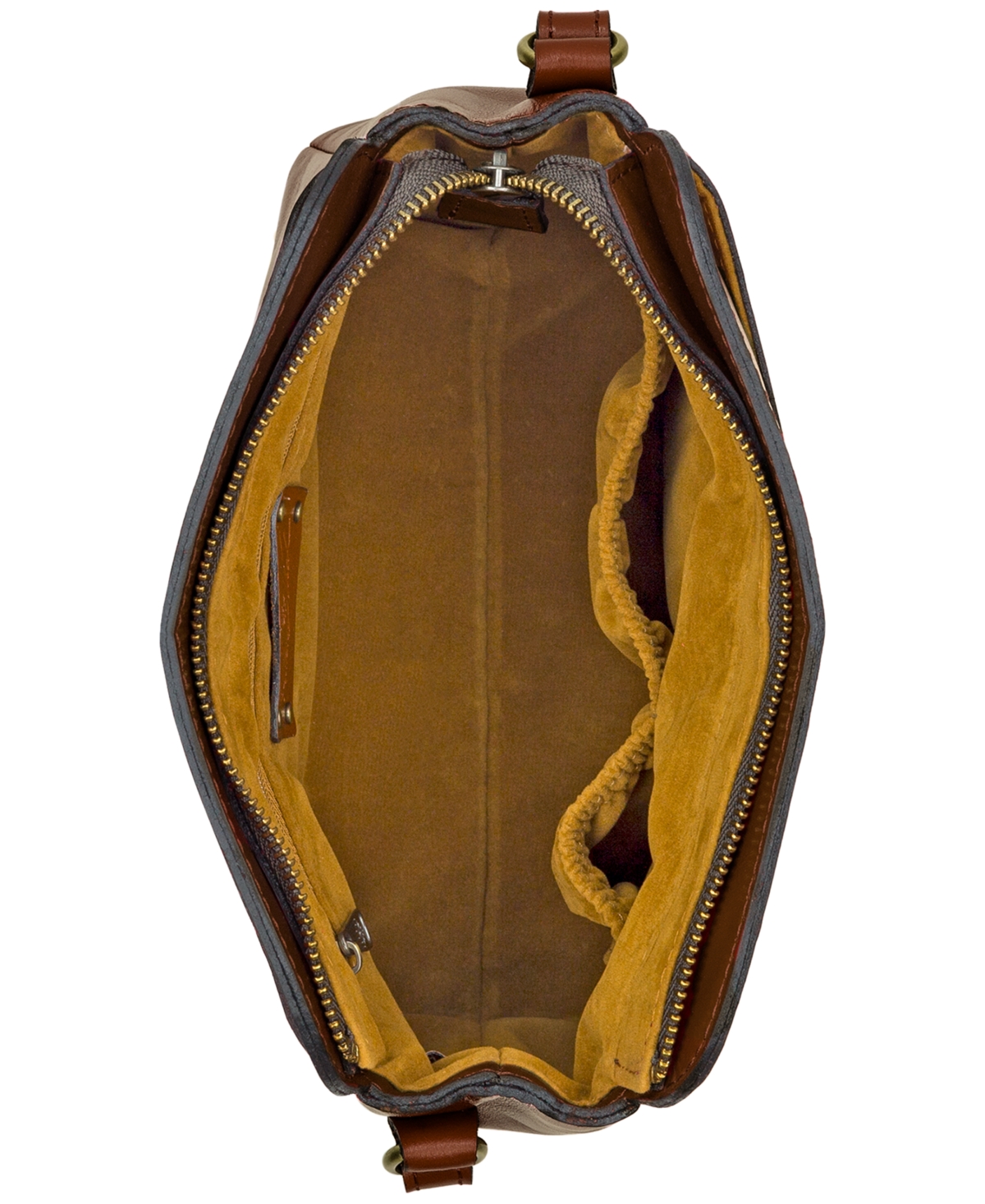 Shop Patricia Nash Ithaca Small Leather Crossbody Bag In Cognac