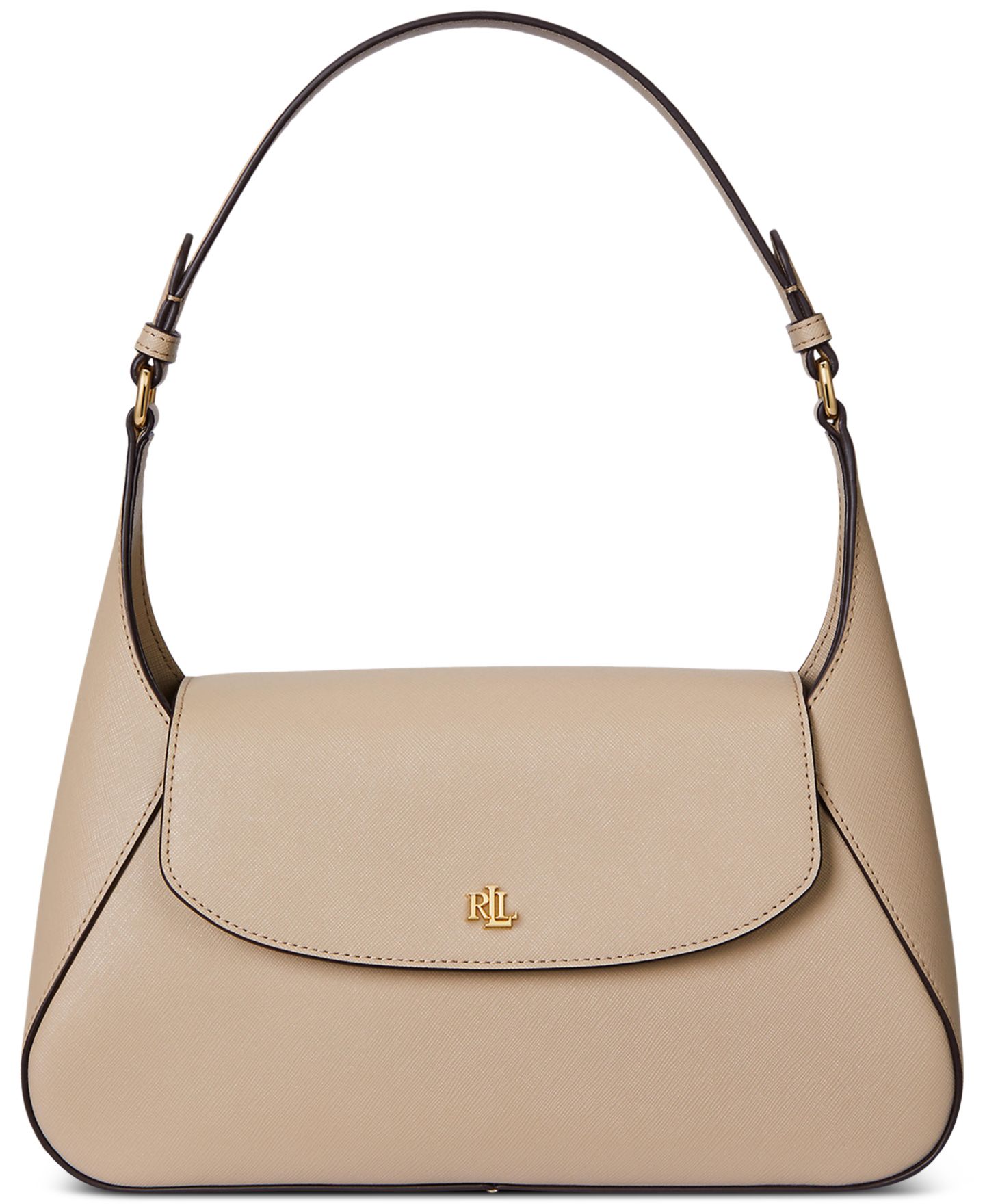 Женская сумка Lauren Ralph Lauren Schylar Small Slim Shoulder, цвет: Берёзовый рыжевато-коричневый — фото 1
