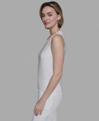 Women's Embellished Sleeveless Top