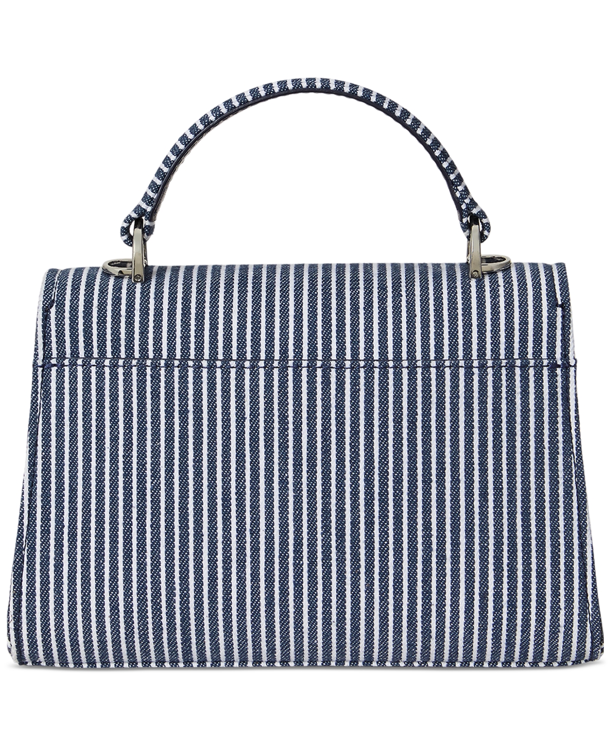 Ralph Lauren Striped Canvas Small Farrah Satchel