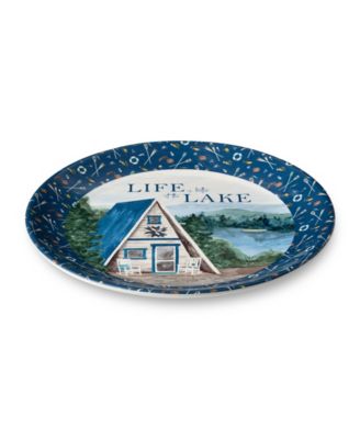 Wake At The Lake Round Platter