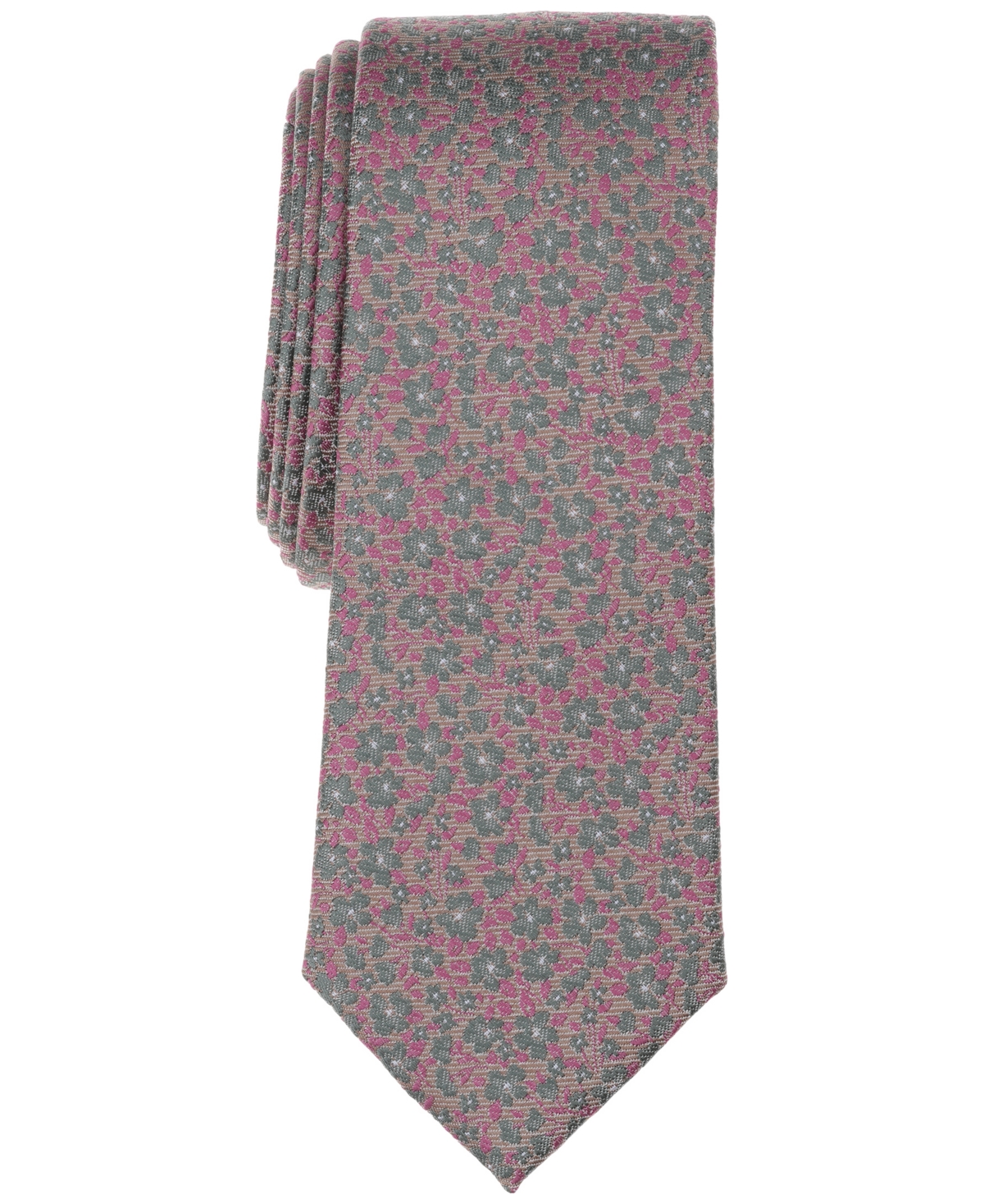 Men's Livonia Floral Tie, Exclusively at Macy's - Tan