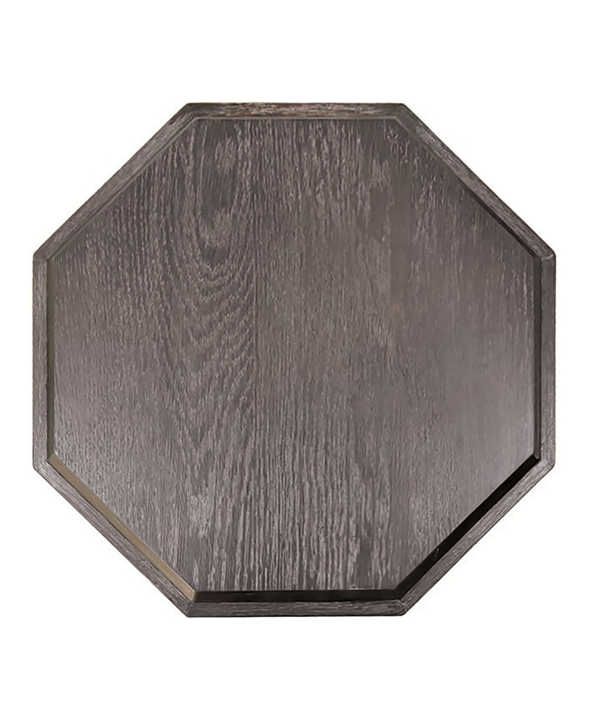 Furniture Of America Flonnin Hexagon End Table With Ornamental Sunken Panels