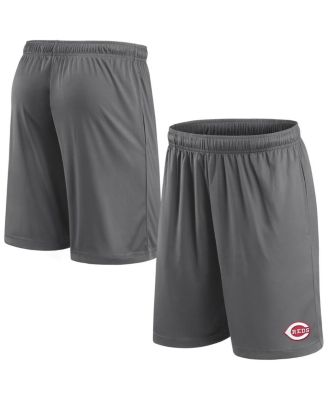 Fanatics - Men's Gray Cincinnati Reds Primary Logo Shorts