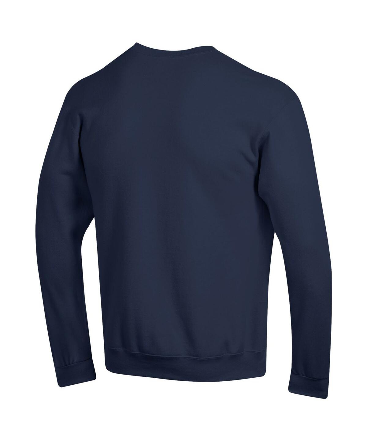 Champion Men's Navy Notre Dame Fighting Irish Arch Over Logo Pullover Sweatshirt In Navy