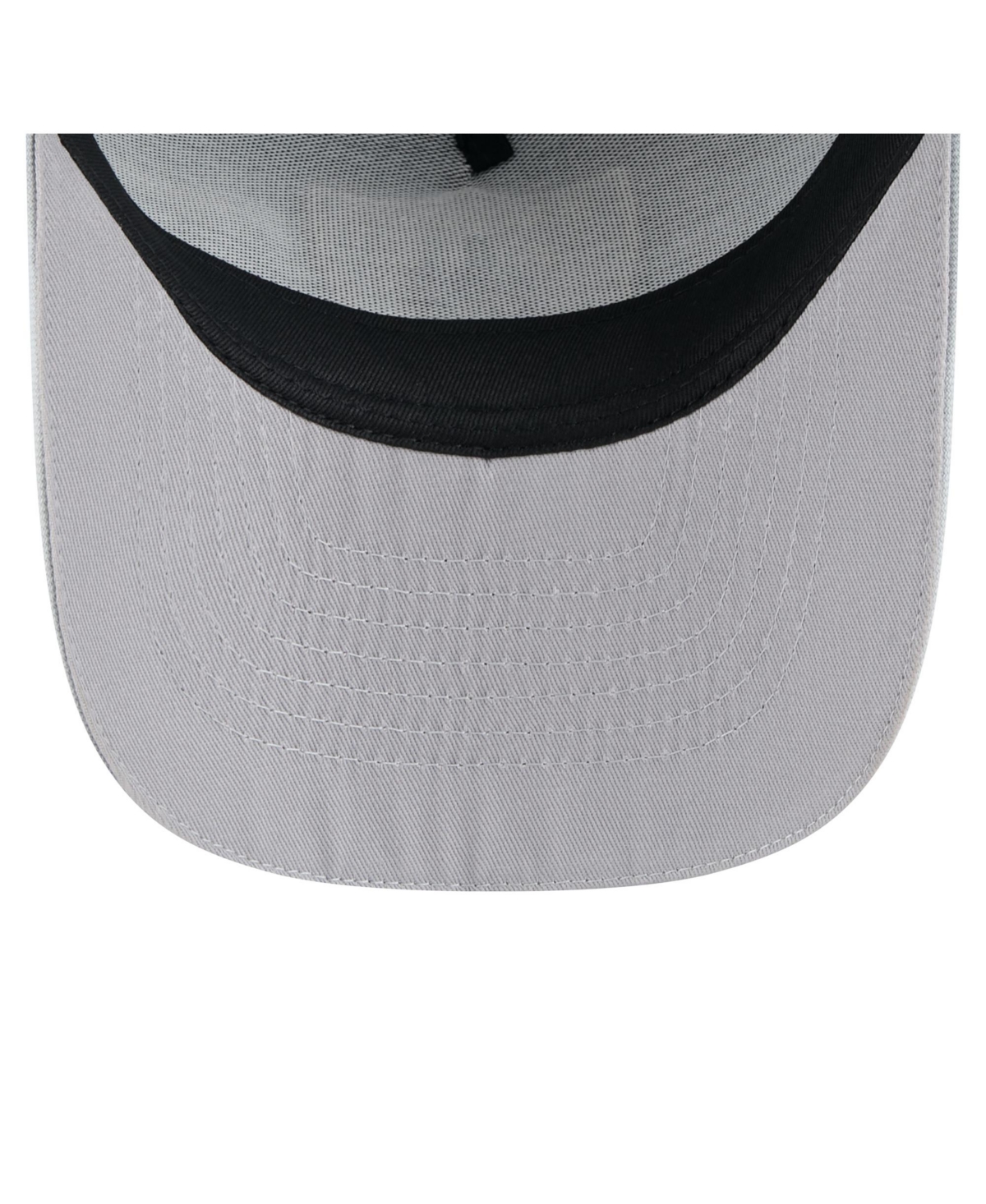 NEW ERA MEN'S BLACK LAS VEGAS RAIDERS VINTAGE TEAM ROPE A-FRAME TRUCKER 9FIFTY SNAPBACK HAT 