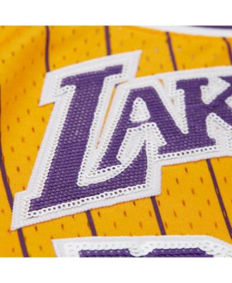 X Dannijo Women's Yellow Magic Johnson Los Angeles Lakers Fashion Cropped Basketball Jersey
