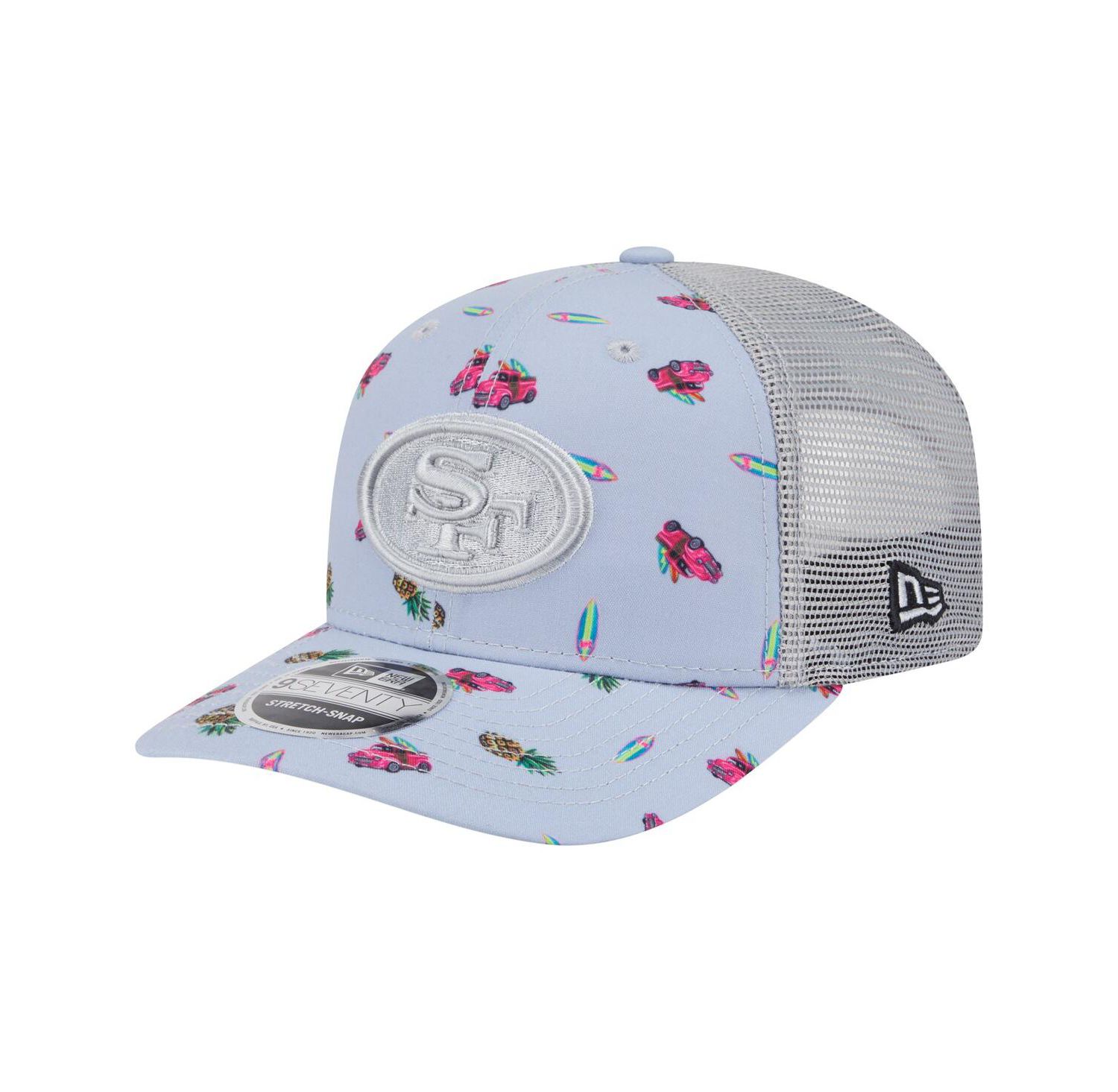 Men's Light Blue San Francisco 49ers Adventure Surfboard 9SEVENTY Adjustable Hat