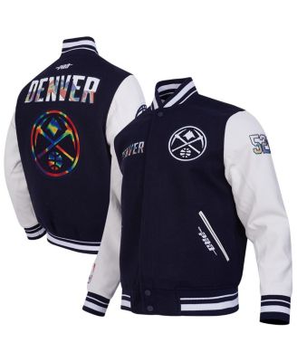 Pro Standard - Men's&nbsp; Navy Denver Nuggets 2024/25 City Edition Wool Varsity Full-Zip Jacket