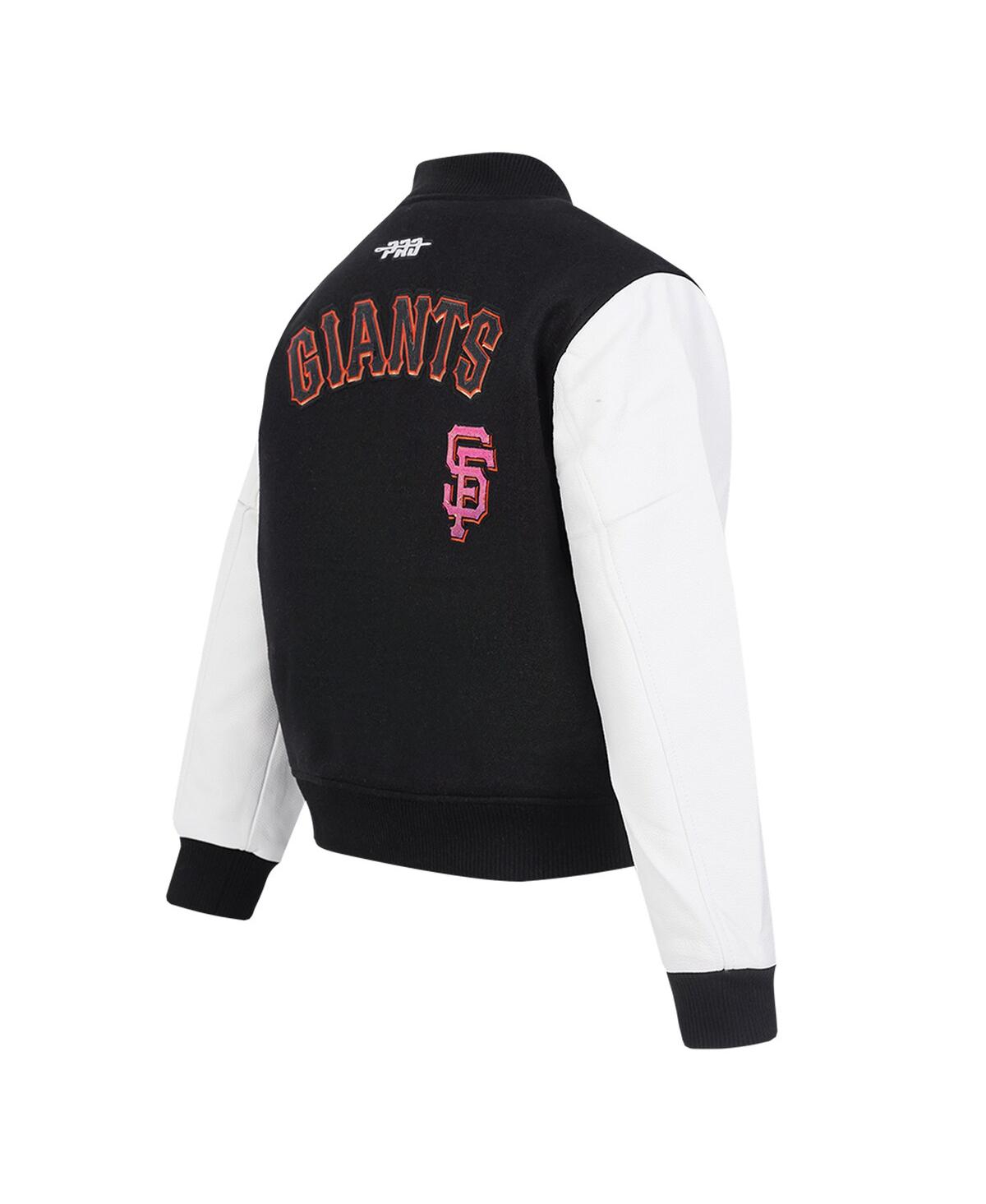Shop Pro Standard Women'sâ Black San Francisco Giants Game Day Classics Wool Varsity Jacket