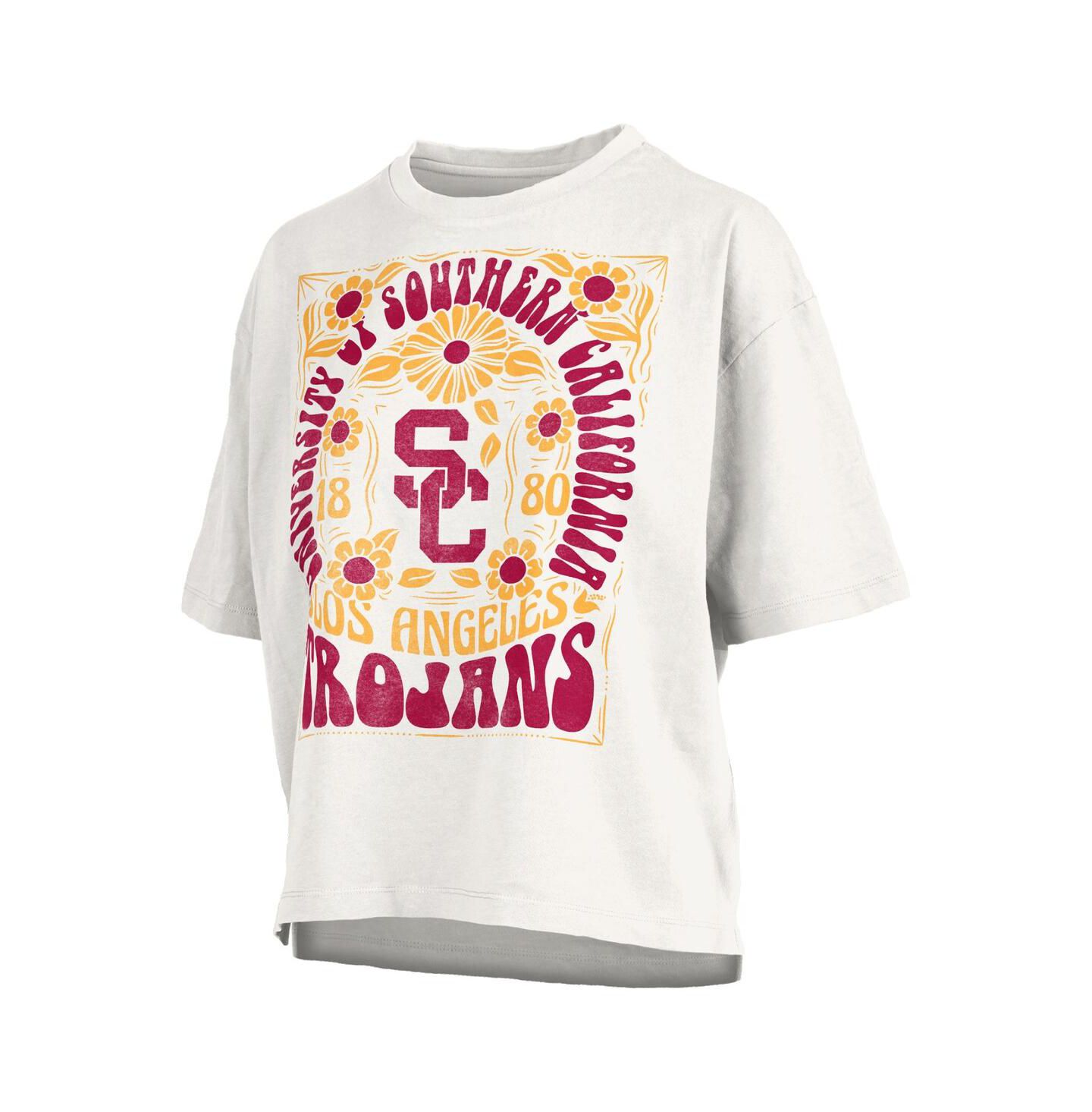 Женская футболка Pressbox White USC Trojans Harmony Oversized — фото 3
