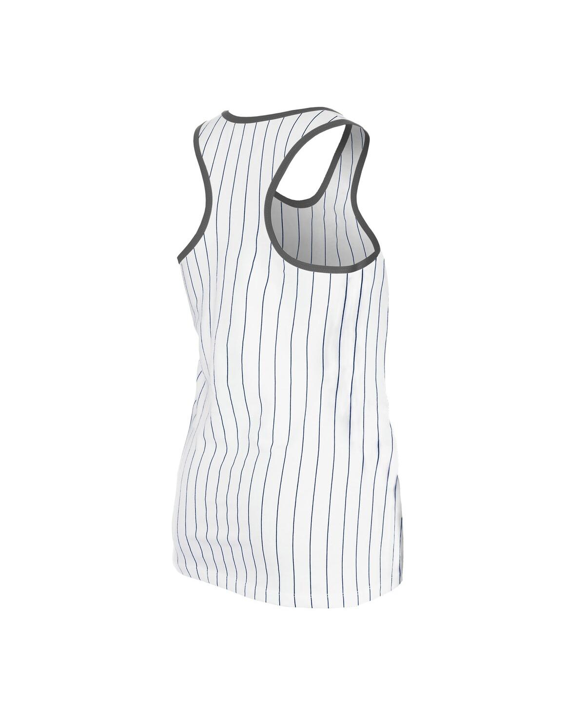 NEW ERA WOMEN'S WHITE NEW YORK YANKEES GAMEDAY PINSTRIPE TANK TOP 