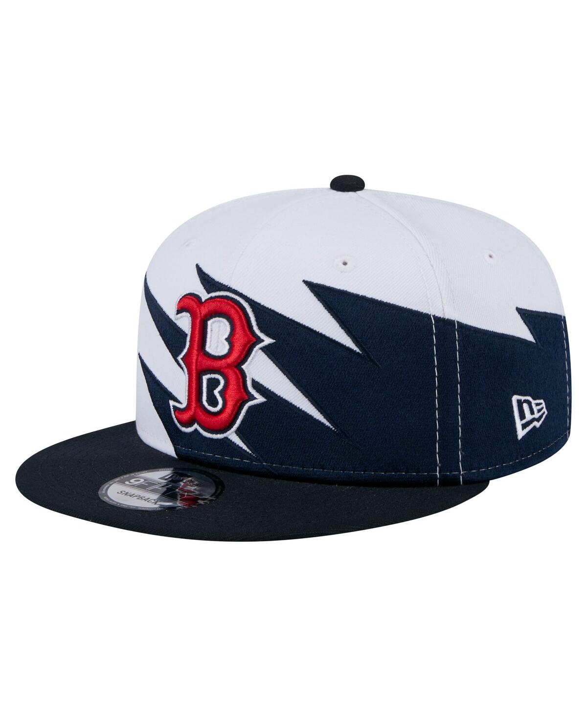 NEW ERA MEN'S NAVY/WHITE BOSTON RED SOX JAGGED 9FIFTY SNAPBACK HAT 
