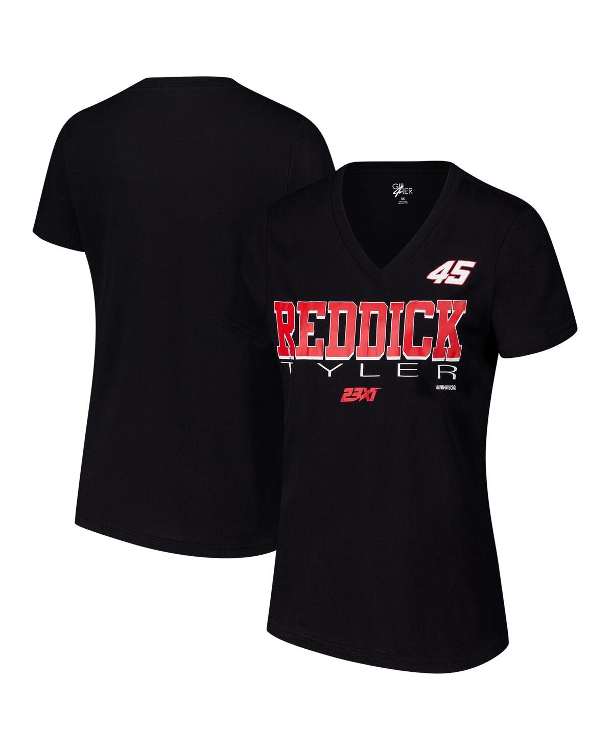 Women's Black Tyler Reddick Strategy V-Neck T-Shirt - Black