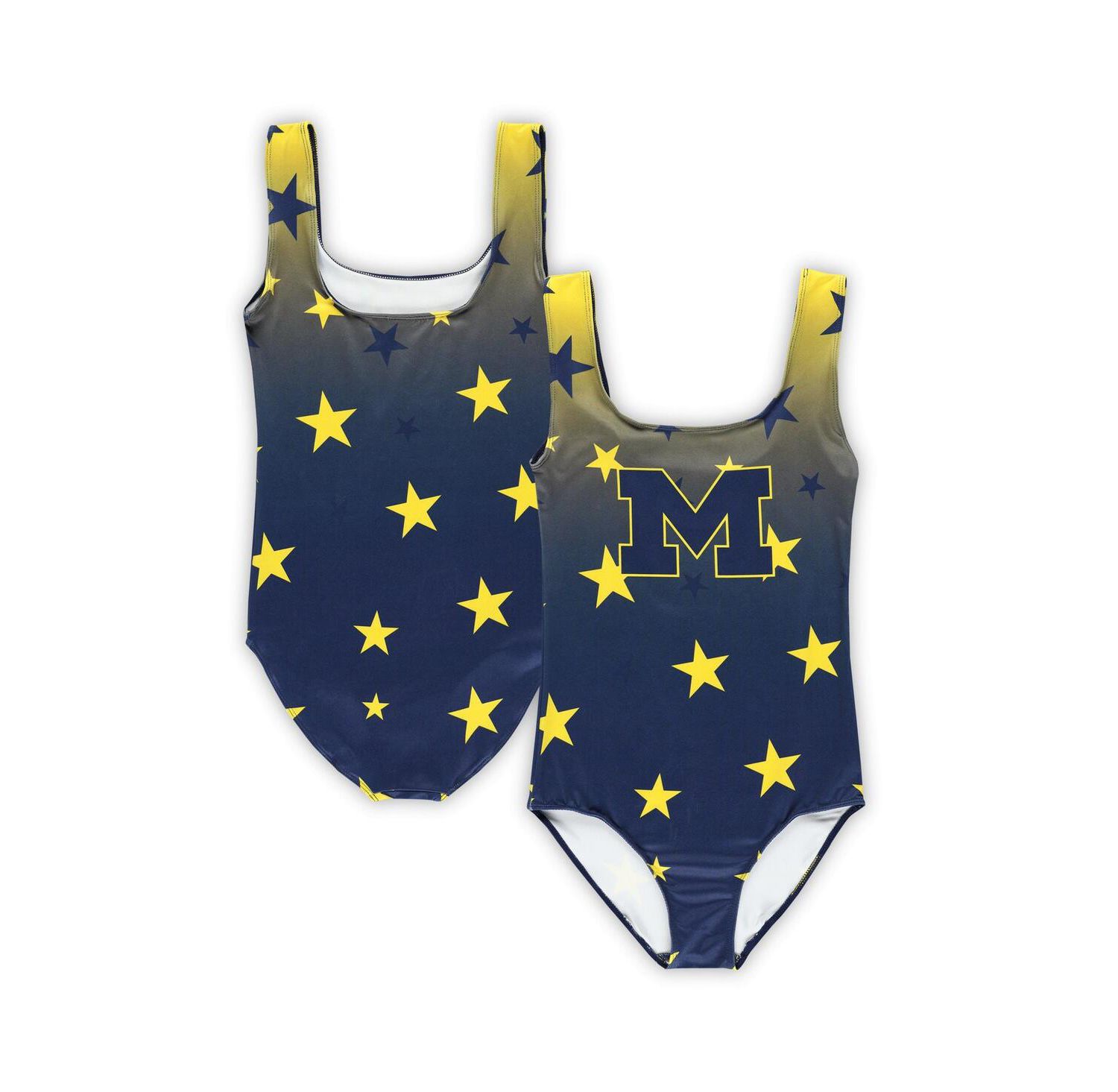 Big Boys and Girls Navy Michigan Wolverines Dance Leotard