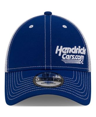 Men's Royal/White Kyle Larson Hendrickcars.com 9FORTY Trucker Adjustable Hat