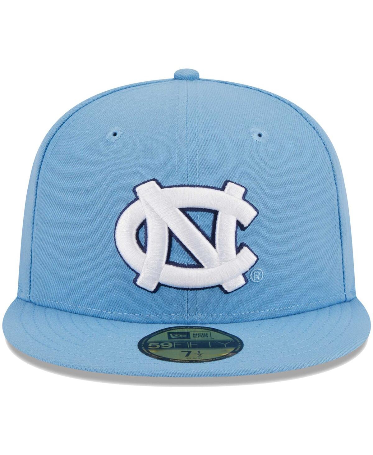 New Era Men's Light Blue North Carolina Tar Heels 59fifty Fitted Hat In Light Blue