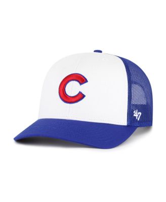 '47 Brand - Men's  White/Royal Chicago Cubs Freshman Trucker Adjustable Hat