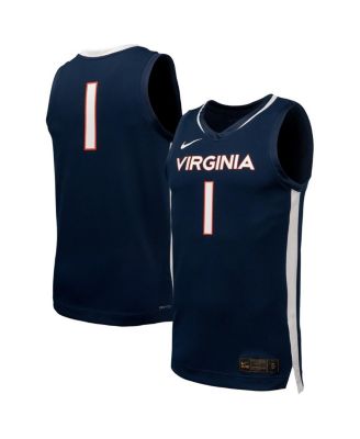 Nike - Men's Navy Virginia Cavaliers Replica Basketball Jersey